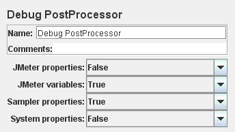 Debug PostProcessor 控制面板的屏幕截图