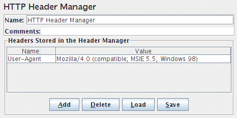 图 13 - Header Manager 控制面板